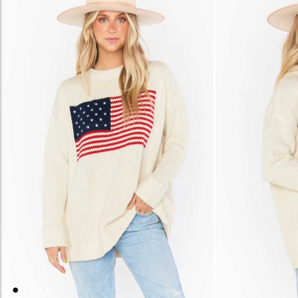 Show Me Your Mumu American Flag Sweater